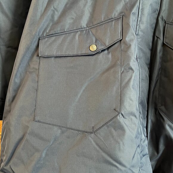 Columbia Suttle Mountain Long Insulated Hooded Jacket Coat Navy Size 3X - Picture 4 of 6